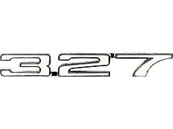 327 Front Fender Emblem; Passenger Side (1968 Camaro)