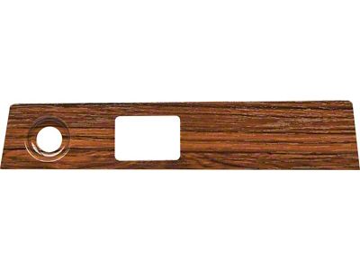 1969 Camaro Wiper Switch Dash Plate; 2-Hole Style; Cherrywood; OER