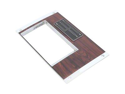 1969 Camaro Console Shift Plate with 4-Speed Emblem Pattern; Assembled