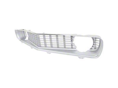 1969 Camaro Standard Front Grill Assembly; with Chrome Moldings; Argent Silver