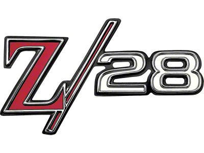1969 Camaro Z28 Front Fender Emblem; with Hardware