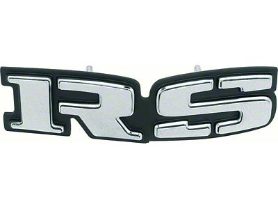 1969 Camaro RS Front Grill Emblem; with Backing Plate and Hardware