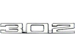 302 Hood Emblem; with Cowl Induction Hood (1969 Camaro)