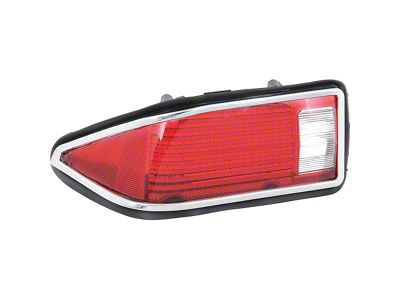 1974-1977 Camaro Tail Light Lens Assembly; with Back-Up Lens, Gasket; LH Driver Side
