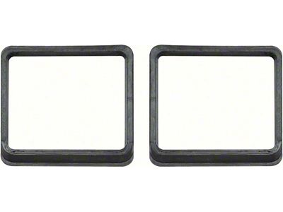 1967-1968 Camaro Park Lamp Housing to Valance Gaskets; Molded Rubber