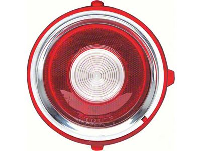 1970-1971 Camaro Back-Up Lamp Lens; Except RS Models; LH Driver Side
