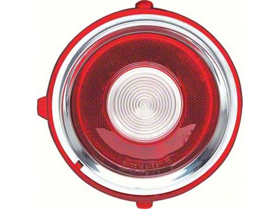 1970-1971 Camaro Back-Up Lamp Lens; Except RS Models; RH Passenger Side