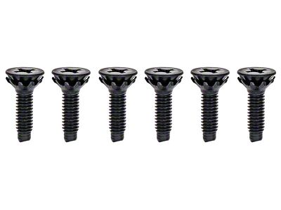 1967 Camaro Door Hinge Screw Set; Countersunk; 6 Piece Set