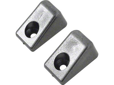 1967-1969 Camaro Convertible Header Bow Bumpers; Pair