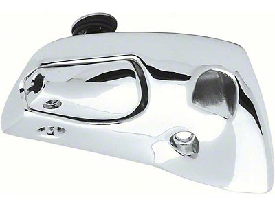 1967 Camaro Convertible Visor Support; Polished Chrome; RH; Passenger Side