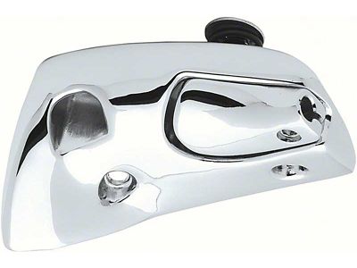 1967 Camaro Convertible Visor Support; Polished Chrome; LH; Drivers Side