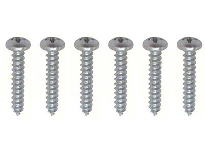 1968-1969 Camaro Arm Rest Base Screw Set; 6 Piece
