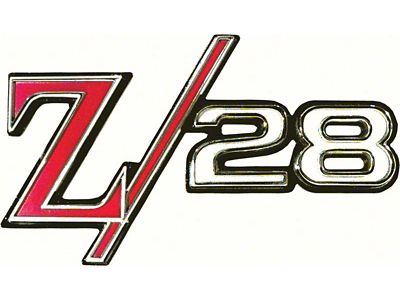 1969 Camaro Z/28 Rear Panel Emblem; with Hardware; GM Licensed