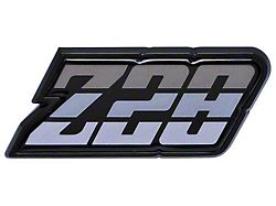 Z/28 Fuel Door Emblem; Silver; with Hardware; GM Licensed (80-81 Camaro)