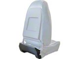 1973-1981 Camaro Bucket Seat Bottom Rear Plastic Covers; Black; LH and RH