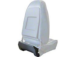 1973-1981 Camaro Bucket Seat Bottom Rear Plastic Covers; Black; LH and RH