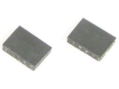 1967-1968 Camaro Center Dash Vent Rubber Spacers; Anti-Rattle; Pair