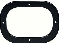 Gearshift Boot Retainer Plate; Black; for Hurst or 4 Speed; Manual Trans (1969 Camaro)