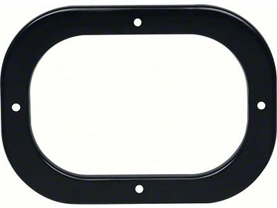 1969 Camaro Gearshift Boot Retainer Plate; Black; for Hurst or 4 Speed; Manual Trans