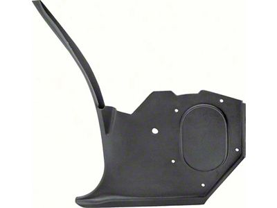 1970-1981 Camaro Interior Kick Panel; with Air Conditioning; Drivers Side; Black