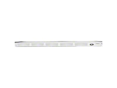 1970-1981 Camaro Door Sill Plate; Rivited Emblem; with Chrome Screws; Drivers Side