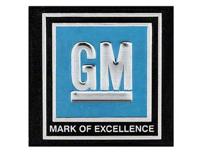 1972 Camaro Seat Belt Decal; Blue; Each