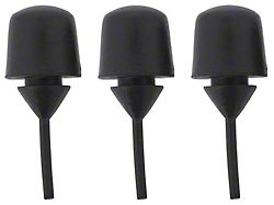 1967-1968 Camaro License Plate Rubber Bumpers; Set of 3