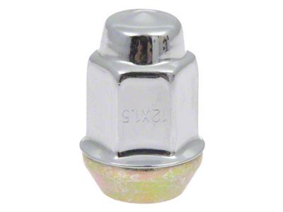 1982-1987 Camaro Wheel Nut 12-1.5 mm - 19mm Hex Head, 14mm length - Chrome-Like finish