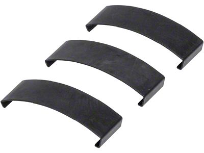 1969-1976 Camaro Heater Control Lens Clip Set; 3 Piece Set