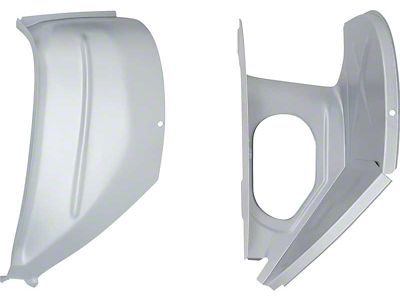 1967-1969 Camaro Outer and Inner Cowl Panels; RH; Silver Weld-Thru Primer