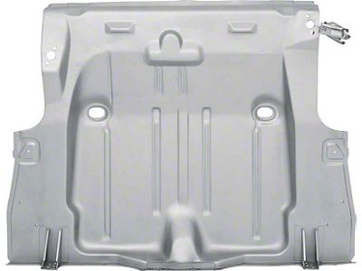 1969 Camaro Full Trunk Floor Pan; with Silver Weld-Thru Coating