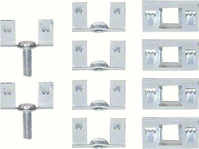1969 Camaro Dash Instrument Carrier Clip Set; Set of 10