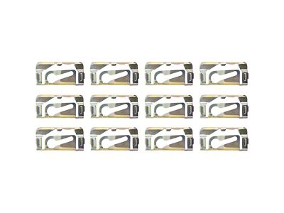 1967-1969 Camaro Molding Clip Set; Windshield, Quarter, Back Window; 12-piece Set