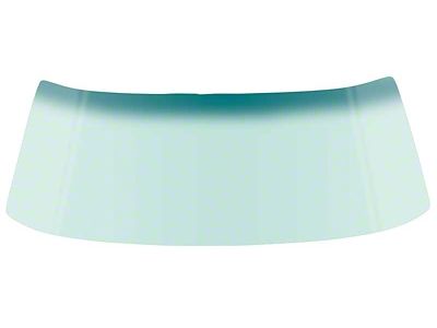 1967-1969 Camaro Coupe Windshield Glass; Light Green Tinted