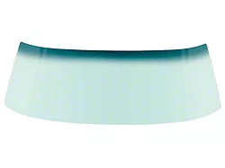 1967-1969 Camaro Convertible Windshield Glass; Green Tinted With Blue/Green Shade at Top