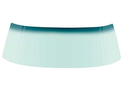 1967-1969 Camaro Convertible Windshield Glass; Green Tinted With Blue/Green Shade at Top