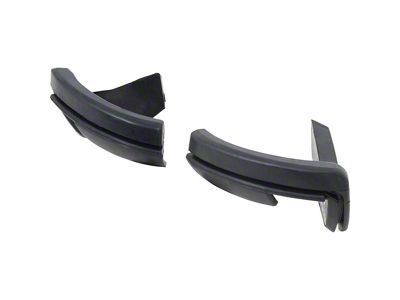 1970-1973 Camaro Rear Bumper Rubber End Fillers; Pair