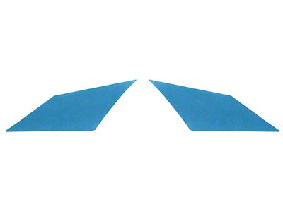 1967 Camaro Bright Blue Line Dot Grain Inner Sail Panels