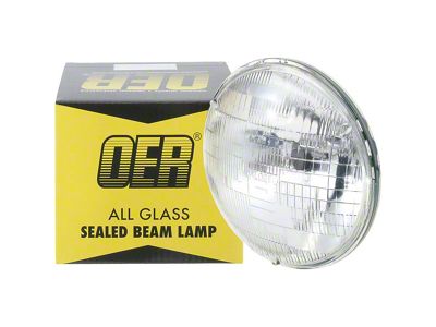 1967-1981 Camaro Headlamp Sealed Beam; 12 Volt; Low / High Beam; 7-Inch Round; Halogen