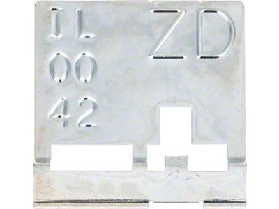 1969 Camaro Radiator Tag; with 396 and Manual Trans; Code ZD
