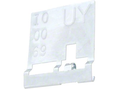 1969 Camaro Radiator Tag; with 396/427 and Manual Trans; Code UY