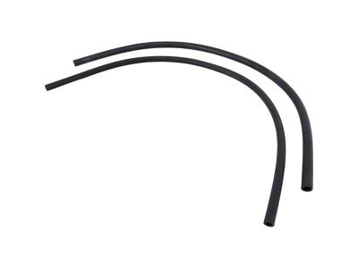 1967-1972 Camaro Ribbed Heater Hose Set; OE Design; Small Block & Big Block