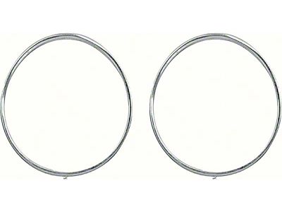 1969 Camaro Parking Lamp Trim Rings; Rally Sport; Pair