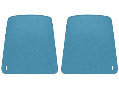 1968 Camaro Bucket Seat Back Panels; Medium Blue; Pair