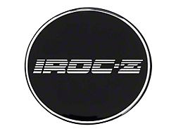 1985-1992 Camaro IROC-Z Wheel Center Cap Emblem; R15; 2-15/16-Inch; Black Background