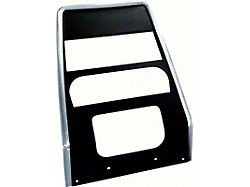 1967-1968 Camaro Center Dash Panel; without AC; Black Pebble Grain; GM Licensed