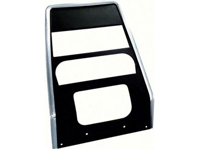 1967-1968 Camaro Center Dash Panel; without AC; Black Pebble Grain; GM Licensed
