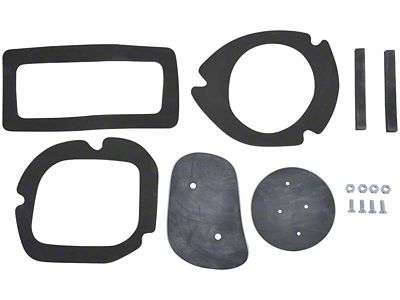 1969 Camaro Dash Fresh Air Duct Seal Set; with Screws