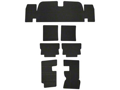 1967-1969 Camaro Carpet Underlay Sound Deadener; 7-Piece Set