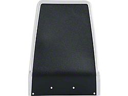 1967-1968 Camaro Dash Bezel Delete Plate; Black Pebble Grain Finish
